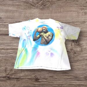 1996 Dennis Rodman Bad As I Wanna Be Tie Dyed Tshirt Sz XXXL